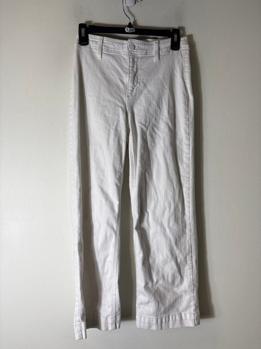 Paige White Straight Leg Nellie Denim Jeans Sz 26